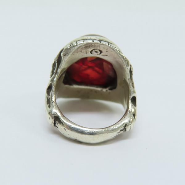 実際に弊社で買取させて頂いたALEX STREETER/アレックスストリーター エンジェルハートリング クラックレッド 16.5号の画像 4枚目