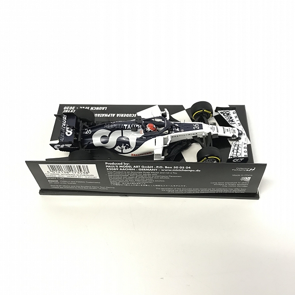 実際に弊社で買取させて頂いたMinichamps/ミニチャンプス 1/43 2020 F1 #26 D.クビアト F1 AlphaTauri  Honda AT01 ミニカーの画像 3枚目