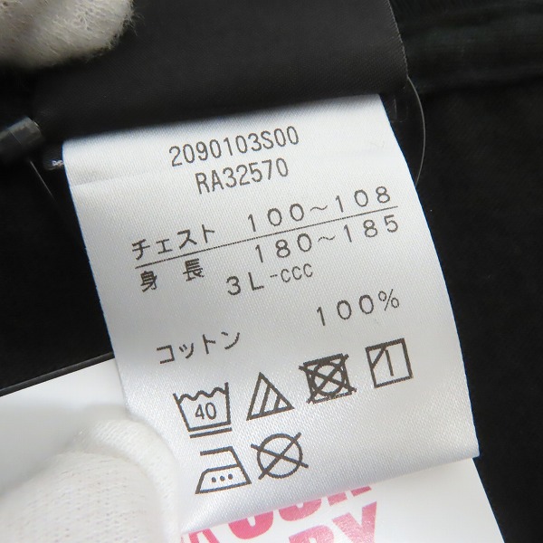 実際に弊社で買取させて頂いた【未使用】CANTERBURY/カンタベリー ジャパン V ニュージーランド 記念Tシャツ/RA32570/3Lの画像 3枚目