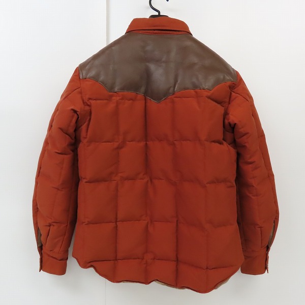 実際に弊社で買取させて頂いたSUGAR CANE/シュガーケーン レザーヨーク ウエスタン ダウンジャケット SC11599/Lの画像 1枚目