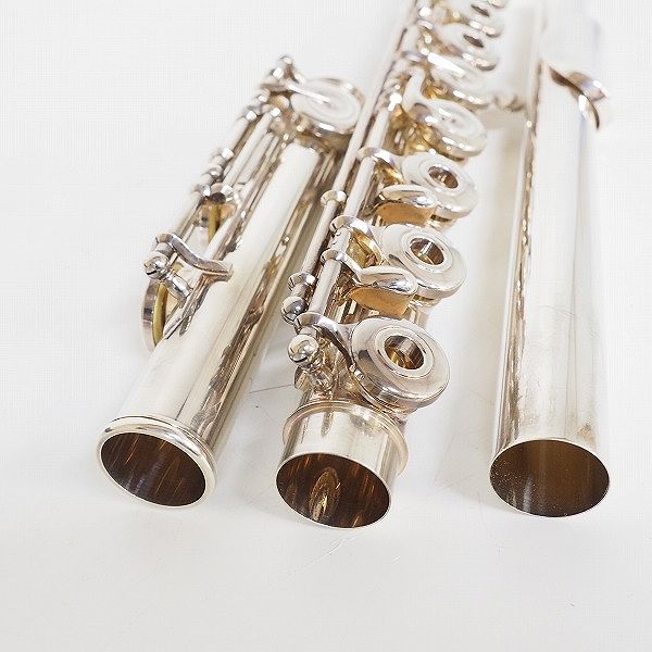 実際に弊社で買取させて頂いたSANKYO PRIMA/サンキョウ フルート 総銀製（925） リングキー ハードケース付の画像 8枚目