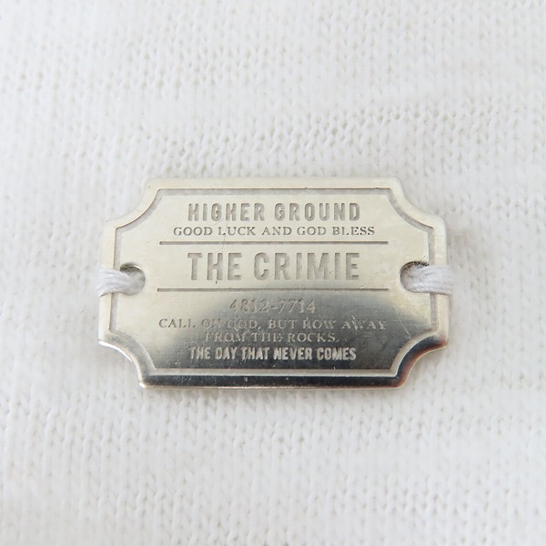 実際に弊社で買取させて頂いたTHE CRIMIE/クライミー コットン 長袖Tシャツ/カットソー ホワイト/Lの画像 4枚目