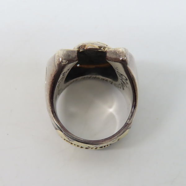 実際に弊社で買取させて頂いた【ギャラ付き】MARK MAHONEY×BILL WALL LEATHER/マークマホーニー×ビルウォールレザー カスタム ホースシューリング 16.5号の画像 3枚目