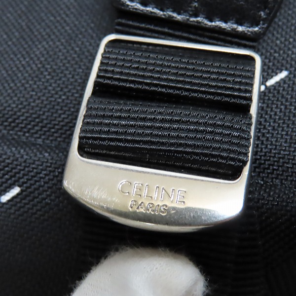 実際に弊社で買取させて頂いたCELINE/セリーヌ ミディアム バイカーバックパック/リュック チェーン付き 矢印柄 の画像 7枚目