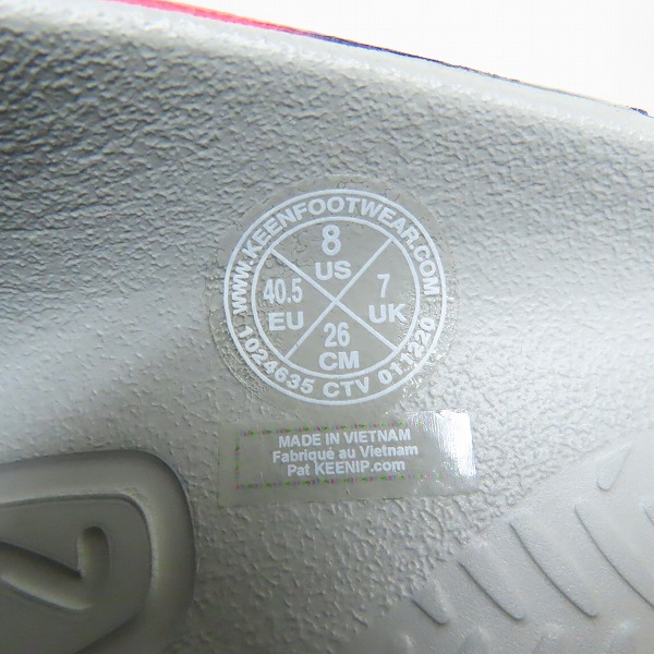 実際に弊社で買取させて頂いたKEEN/キーン YOGUI ARTS/ヨギ アーツ DDYE13/タイダイ サンダル 1024635/26.0の画像 5枚目