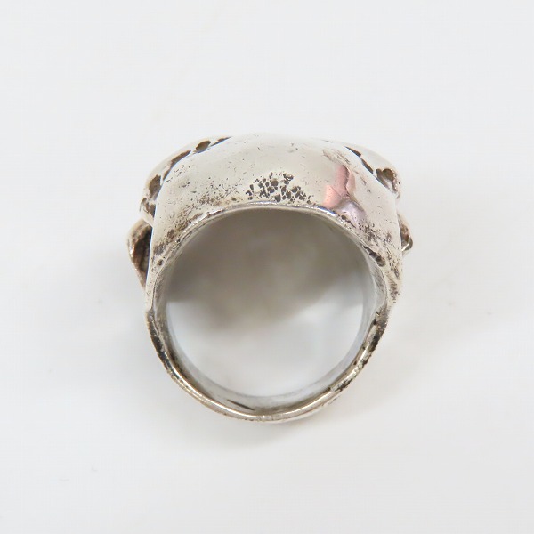 実際に弊社で買取させて頂いたCRAZY PIG/クレイジーピッグ Psycho S.O.B skull/サイコソブスカル リング/19-19.5号の画像 5枚目