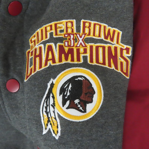 実際に弊社で買取させて頂いたG-III Apparel/G-IIIアパレル NFL Washington Redskins/ワシントン・レッドスキンズ Superbowl Champions スタジャン/Mの画像 5枚目