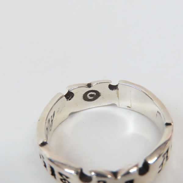 実際に弊社で買取させて頂いたALEX STREETER/アレックスストリーター エンジェル＆デビルズ リング ALR811/18.5号の画像 7枚目