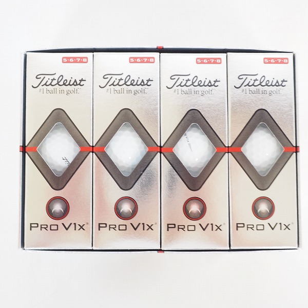 実際に弊社で買取させて頂いた【未使用】Titleist/タイトリスト PRO V1x ゴルフボール ホワイト 1ダース