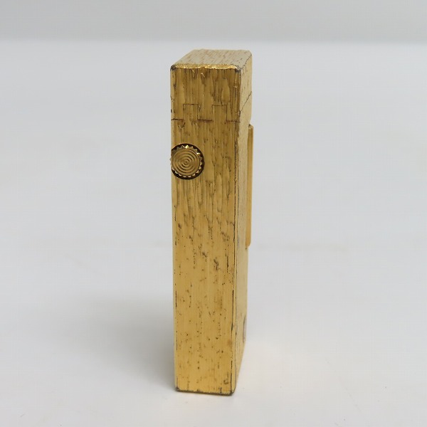 実際に弊社で買取させて頂いたdunhill/ダンヒル サイドローラー ガスライター ゴールドカラーの画像 2枚目