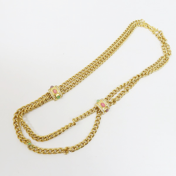 実際に弊社で買取させて頂いたGIVENCHY/ジバンシイ ダブルチェーンネックレスの画像 4枚目