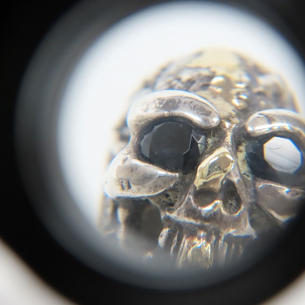 実際に弊社で買取させて頂いたBill Wall Leather/BWL/ビルウォールレザー グッドラックスカル ビーズ ゴールドサダー ストーンの画像 9枚目