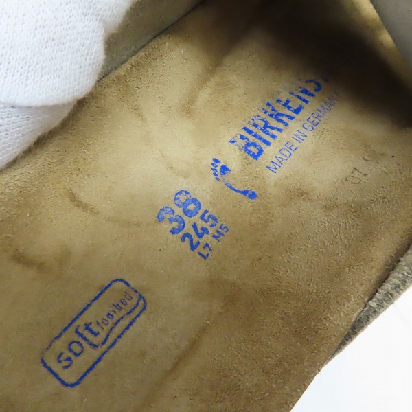 実際に弊社で買取させて頂いたBIRKENSTOCK/ビルケンシュトック ZURICH BS/チューリッヒ スエード サンダル 1009533 /38の画像 5枚目