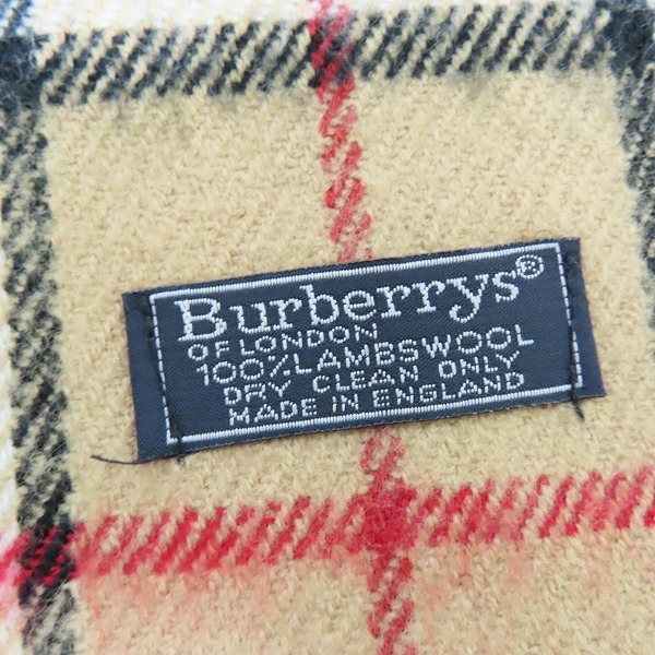 実際に弊社で買取させて頂いたBurberrys/バーバリーズ チェック柄 ウールマフラーの画像 1枚目