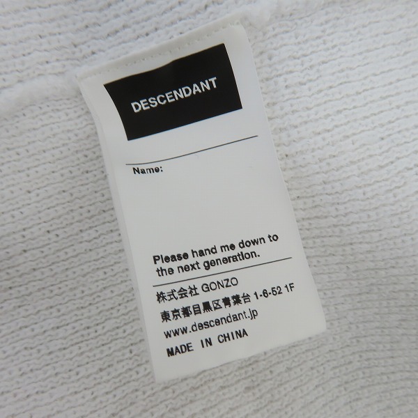 実際に弊社で買取させて頂いたDESCENDANT/ディセンダント GAUFRE WAFFLE LS/ワッフル サーマルカットソー/1の画像 3枚目