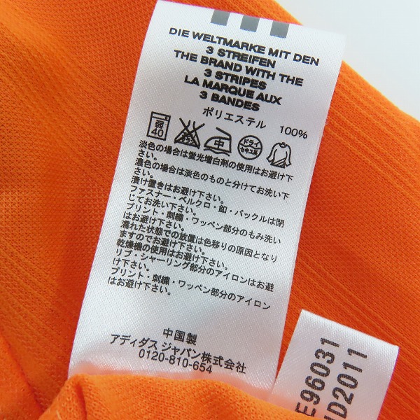 実際に弊社で買取させて頂いたadidas/アディダス 読売ジャイアンツ 巨人漢字 ユニフォーム 橙色/XOの画像 3枚目