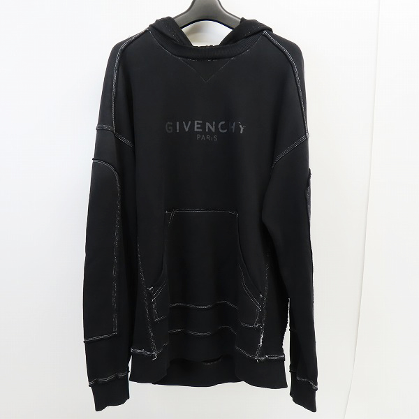実際に弊社で買取させて頂いた【JPタグ】GIVENCHY/ジバンシィ 18AW ウォッシュド加工 パーカートレーナー BM708P3003/XS