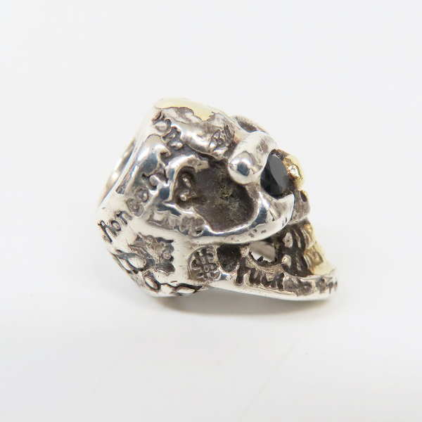 実際に弊社で買取させて頂いたBill Wall Leather/BWL/ビルウォールレザー グッドラックスカル ビーズ ゴールドサダー ストーンの画像 4枚目