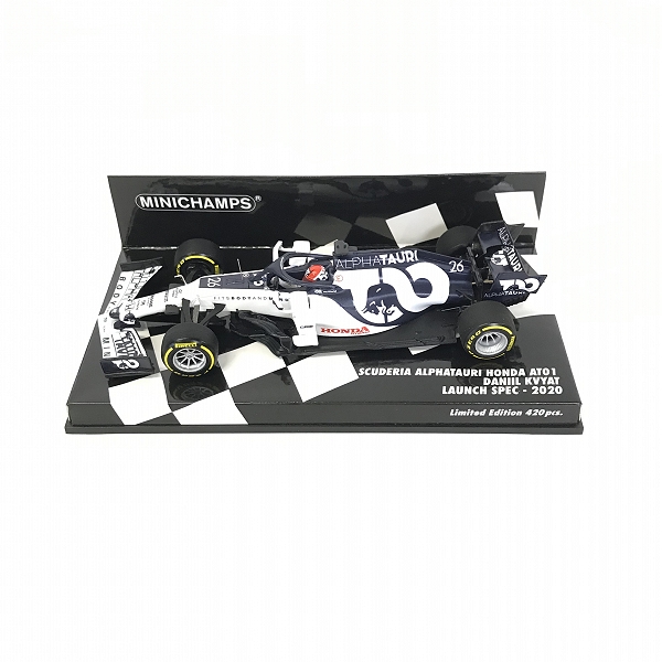 実際に弊社で買取させて頂いたMinichamps/ミニチャンプス 1/43 2020 F1 #26 D.クビアト F1 AlphaTauri  Honda AT01 ミニカーの画像 1枚目