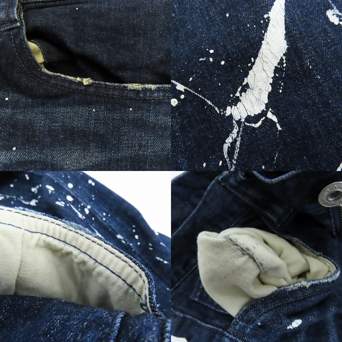 実際に弊社で買取させて頂いた(1)NO ID./ノーアイディー ストレッチデニムペイントスキニーPT パンツ 845035-275P/2の画像 9枚目