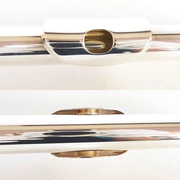 実際に弊社で買取させて頂いたSANKYO PRIMA/サンキョウ フルート 総銀製（925） リングキー ハードケース付の画像 2枚目