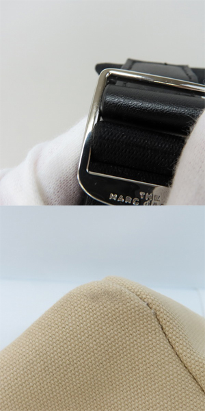 実際に弊社で買取させて頂いたMARC JACOBS/マークジェイコブス THE BACKPACK バックパック キャンバスリュックの画像 7枚目