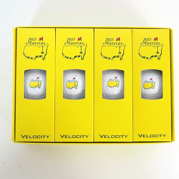 実際に弊社で買取させて頂いた【未使用/オウンネーム】Titleist/タイトリスト VELOCITY/ベロシティ 2023 MASTERS ゴルフボール ホワイト 1ダース 