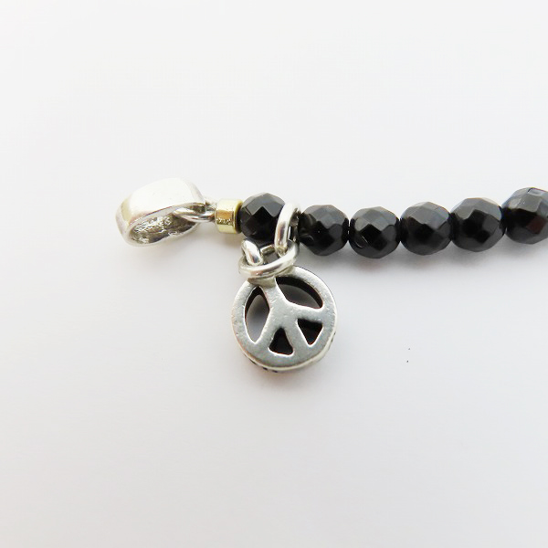 実際に弊社で買取させて頂いた【ギャラ付】Bill Wall Leather/ビルウォールレザー マルチリングストーンブレスレット スモールオニキスの画像 1枚目