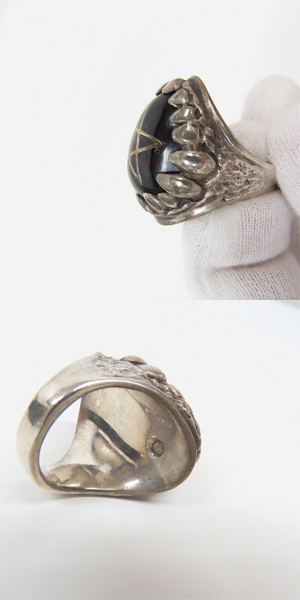 実際に弊社で買取させて頂いたALEX STEETER/アレックスストリーター ドラゴントゥース リング 名古屋パープル/14.5-15号の画像 6枚目