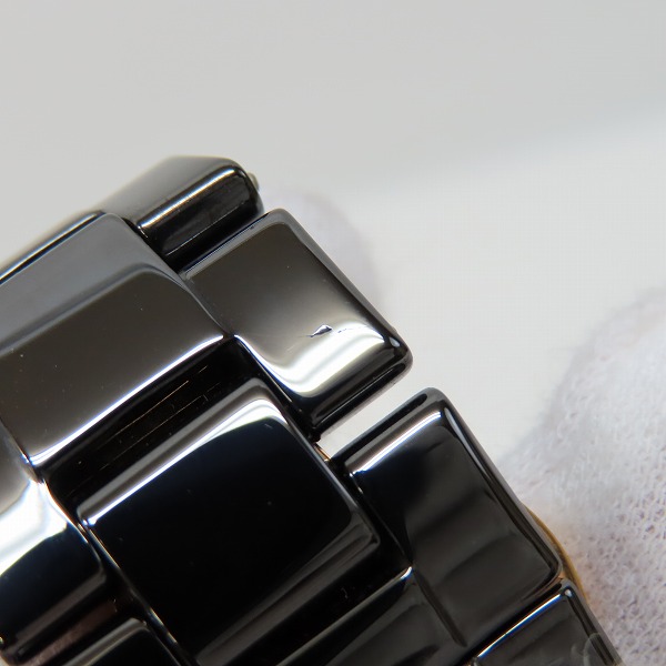 実際に弊社で買取させて頂いたEMPORIO ARMANI/エンポリオアルマーニ 腕時計 セラミカ ブラック AR1410【動作未確認】の画像 5枚目