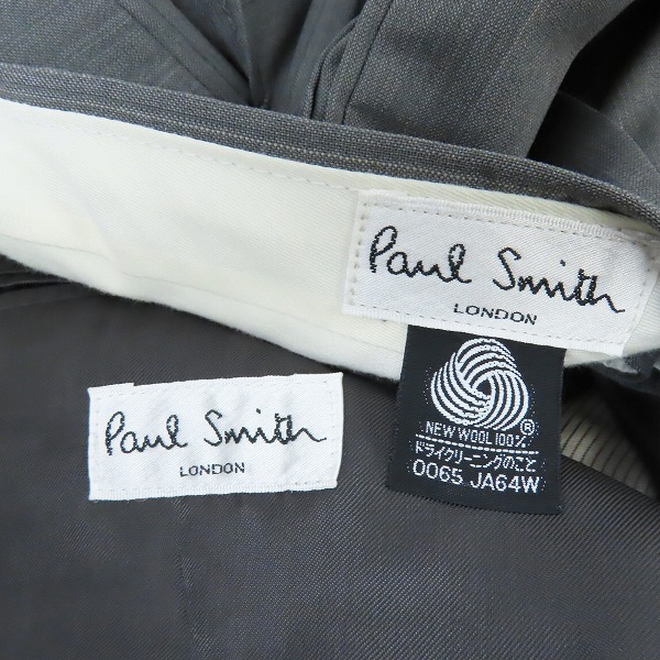 実際に弊社で買取させて頂いたPaul Smith london/ポールスミス ロンドン ジャケット/スラックス スーツ セットアップ グレー/Sの画像 2枚目