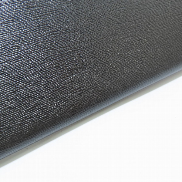 実際に弊社で買取させて頂いたdunhill/ダンヒル レザー ロングウォレット/長財布 ブラックの画像 4枚目