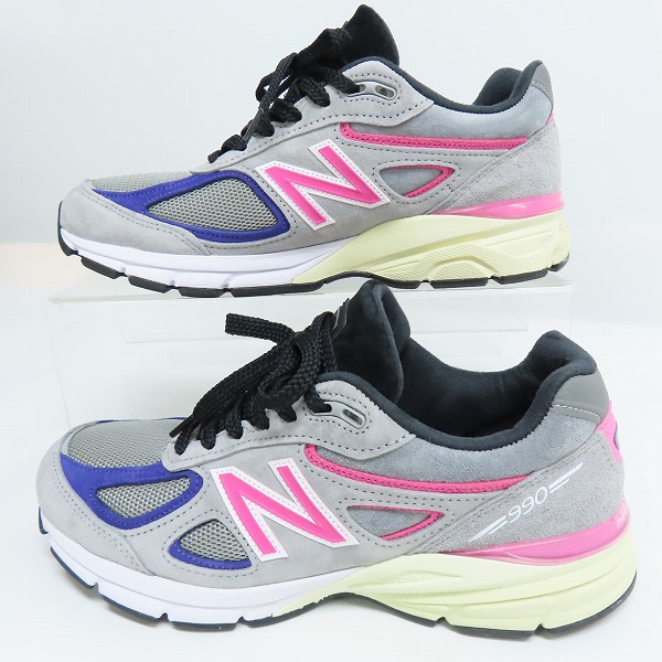 実際に弊社で買取させて頂いたKITH/キス×New Balance/ニューバランス＆United Arrows×Sons スニーカー 990V4 M990KT4/26.5の画像 3枚目