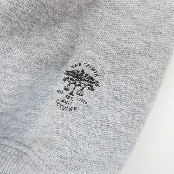 実際に弊社で買取させて頂いたTHE CRIMIE/クライミー SWEAT BOX LOGO CREW NECK/ボックスロゴ クルーネック スウェット トレーナー CR1-02L5-CL59/XXLの画像 4枚目