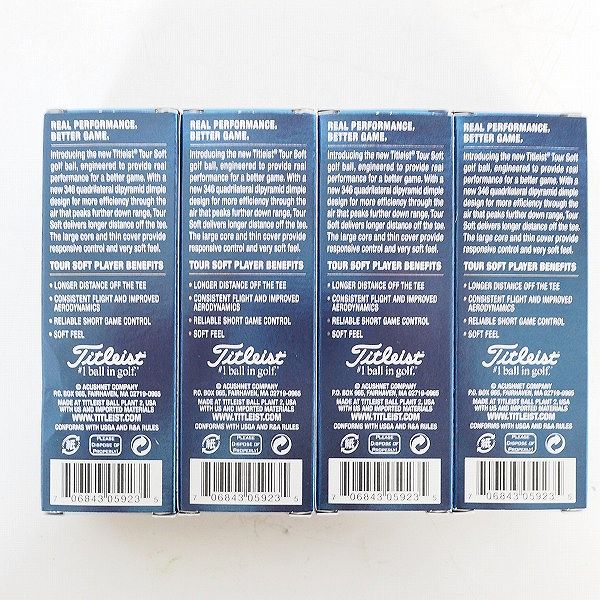 実際に弊社で買取させて頂いた【未使用/オウンネーム】Titleist/タイトリスト TOUR SOFT ゴルフボール ホワイト 1ダース の画像 3枚目