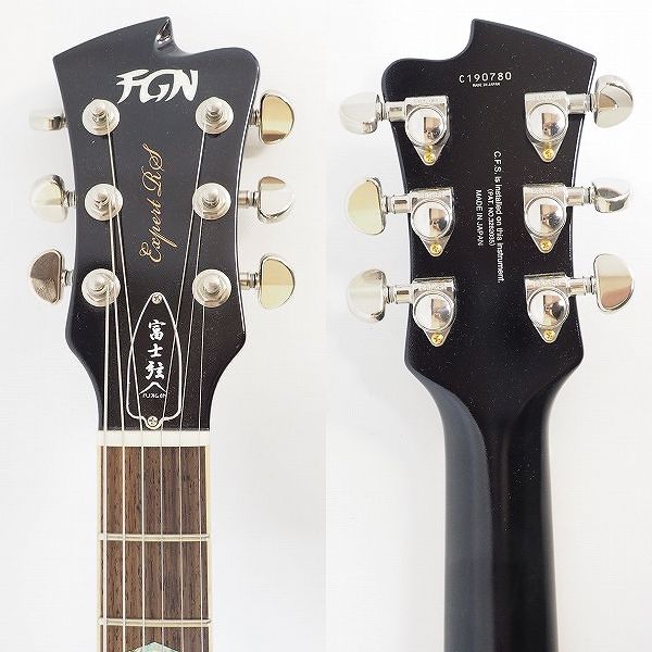 実際に弊社で買取させて頂いた★FGN/FUJIGEN/フジゲン ERS-HM-R/BKQ ダブルカッタウェイ エレキギター ダンカン製PU搭載 ハードケース付の画像 3枚目