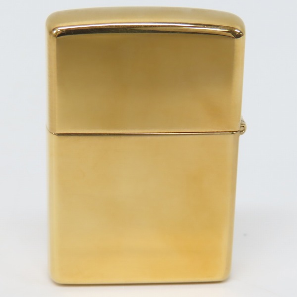マルボロジッポーZIPPOゴールドブラス ZIPPO/ジッポー Marlboro/マルボロ ロゴ 刻印 ゴールドカラー