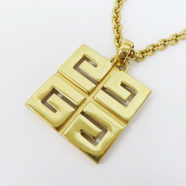 実際に弊社で買取させて頂いたGIVENCHY/ジバンシイ 4Gロゴ チェーンネックレスの画像 1枚目