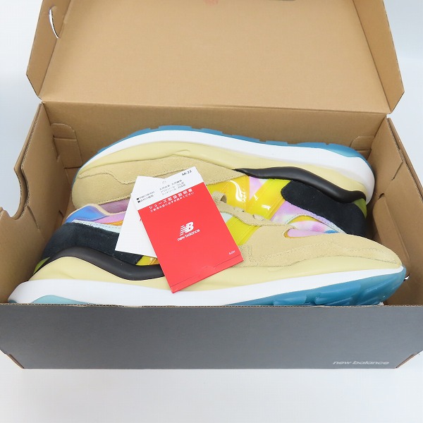 実際に弊社で買取させて頂いたNEW BALANCE×atmos/ニューバランス×アトモス 57/40 Beachside/ビーチサイド ローカットスニーカー M5740AT/27.5の画像 7枚目