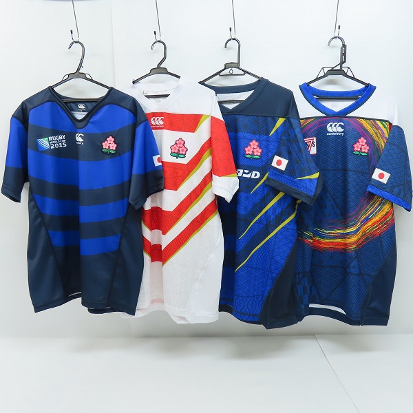 実際に弊社で買取させて頂いた【未使用含む】CANTERBURY/カンタベリー ラグビー日本代表 ユニフォーム 4点セット