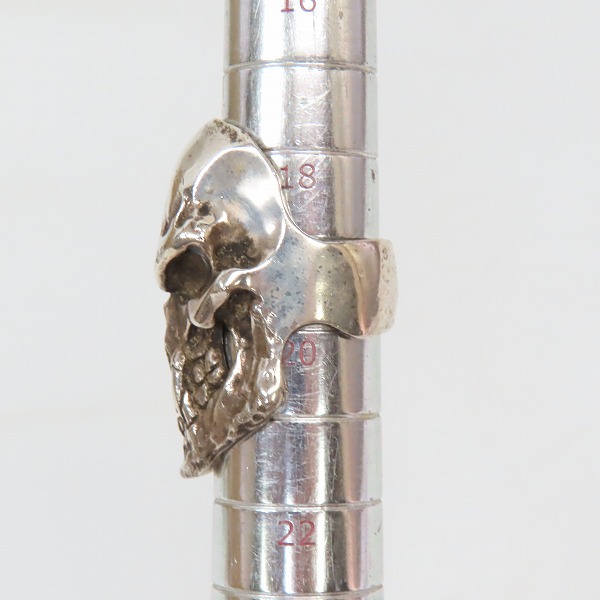 実際に弊社で買取させて頂いたCRAZY PIG/クレイジーピッグ Psycho S.O.B skull/サイコソブスカル リング/19-19.5号の画像 7枚目