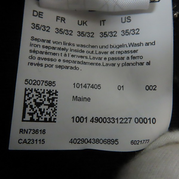 実際に弊社で買取させて頂いたHUGO BOSS/ヒューゴボス デニムパンツ regular fit/レギュラーフィット 35/32の画像 3枚目