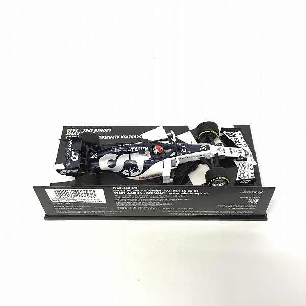 実際に弊社で買取させて頂いたMinichamps/ミニチャンプス 1/43 2020 F1 #26 D.クビアト F1 AlphaTauri  Honda AT01 ミニカーの画像 3枚目