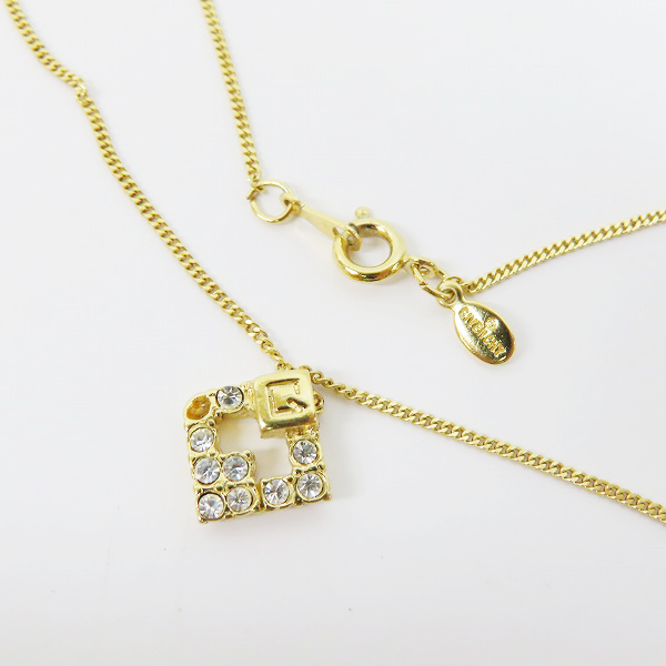 実際に弊社で買取させて頂いたGIVENCHY/ジバンシイ ロゴ ストーン付きネックレス