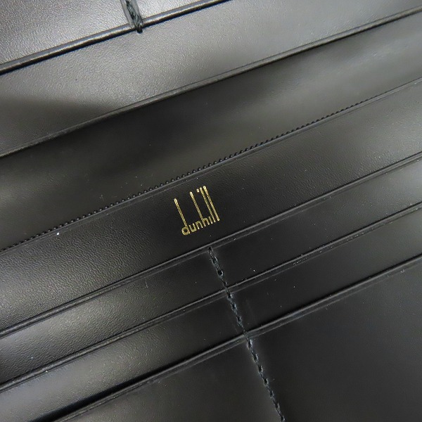 実際に弊社で買取させて頂いたALFRED DUNHILL/アルフレッド・ダンヒル 二つ折り 長財布/長札入れの画像 4枚目