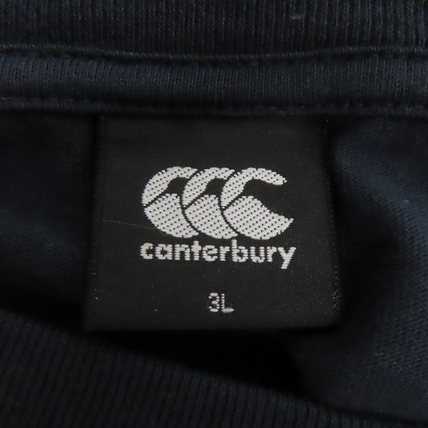 実際に弊社で買取させて頂いたCANTERBURY/カンタベリー ロゴプリント 長袖Tシャツ/RA40085/3Lの画像 2枚目