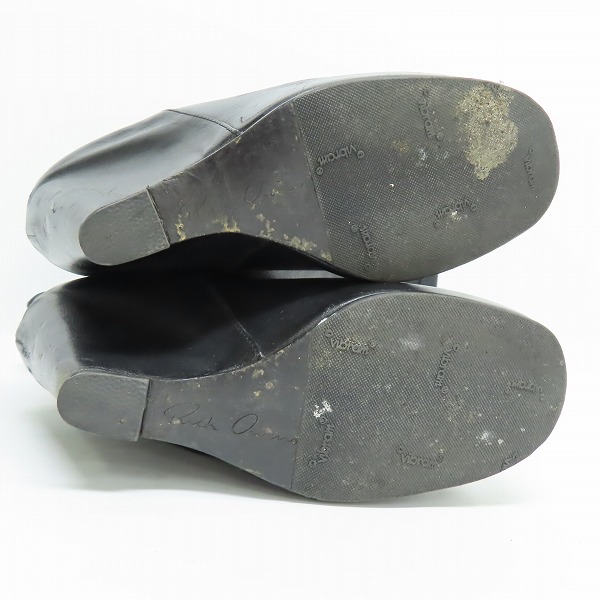 実際に弊社で買取させて頂いたRick Owens/リックオウエンス 変形 ウェッジソール ヒールブーツの画像 2枚目