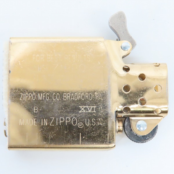ZIPPO/ジッポー Marlboro/マルボロ ロゴ 刻印 ゴールドカラー