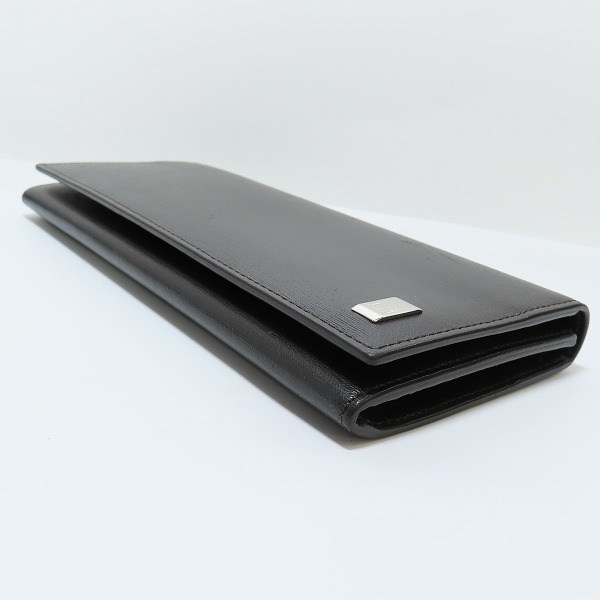 実際に弊社で買取させて頂いたdunhill/ダンヒル レザー ロングウォレット/長財布 ブラックの画像 2枚目