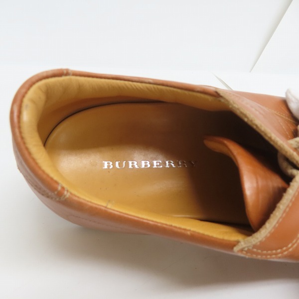 実際に弊社で買取させて頂いたBURBERRY/バーバリー レザー シューズ スニーカー BU1340/24.0の画像 4枚目
